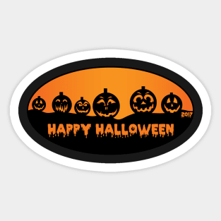 Pumpkin Heads Sticker